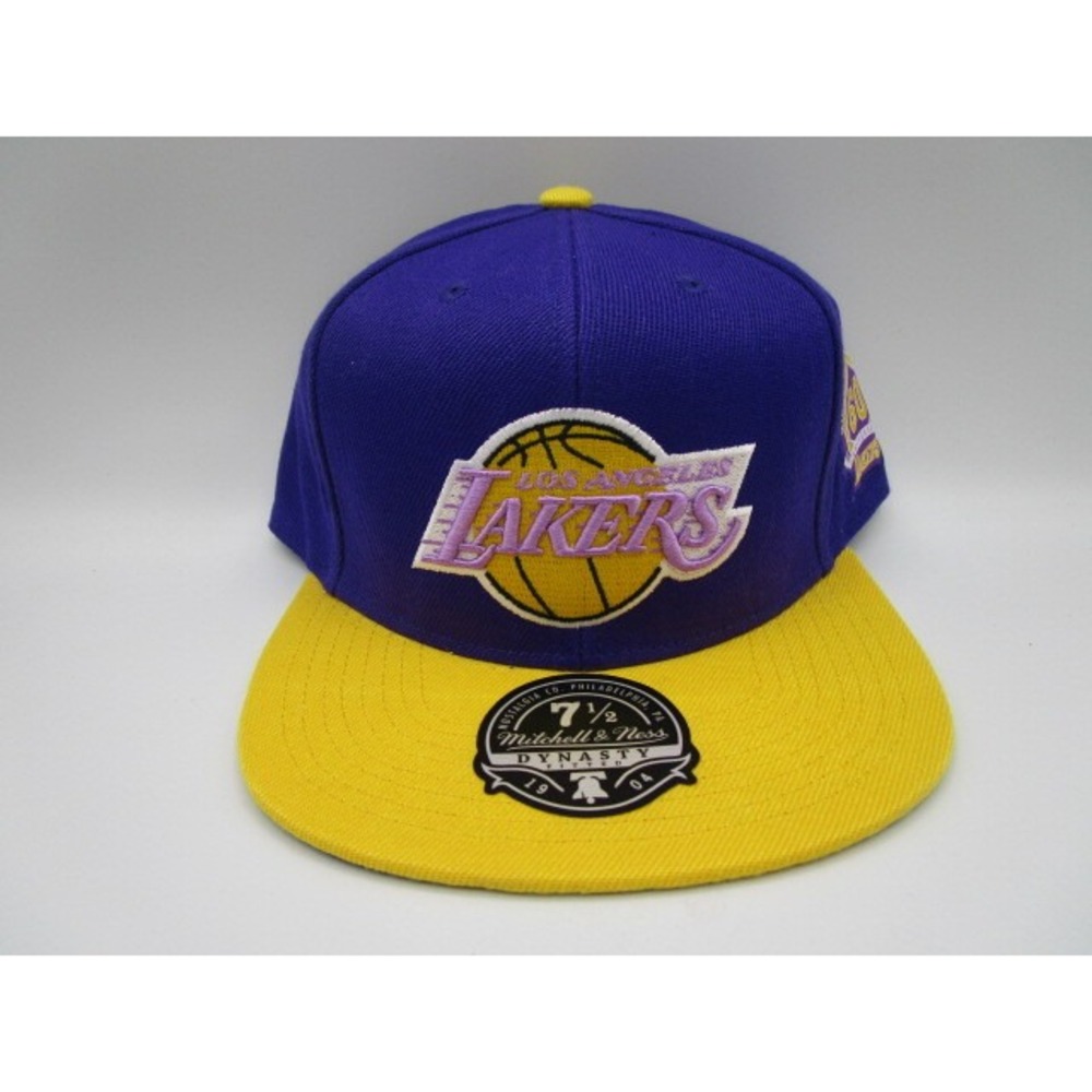 Mitchell & Ness Los Angeles Lakers 60th Anniversary 7 1/2 Dynasty Fitted Hat